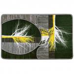 "Дерево" Комплект ковриков для ванной и туалета 50х80см; 50х40см + коврик для унитазной крышки 44х40см, безворсовый, антискользящее основание, оверложенный край, полиэстер (Китай)