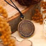 Амулет "Пентакль Соломона", усиливающий интеллектуальные способности и таланты, 60 см