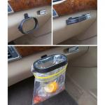 Держатель мусорного пакета в салон авто, 16.5?9 см, черный