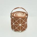 *Комплект махровых полотенец "Fine Line" 50х90 (2 шт.) кофейное+ бежевое, в подарочной корзине