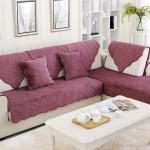 Велюровая накидка дивандек на кресло или диван 90/150 веточка брусника