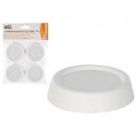 Антивибрационные подставки, 4шт, цвет белый (круглые)