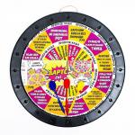 Дартс 2 в 1 "Время игры": веселые фанты и на раздевание, 41 х 41 см, 3 дротика, 18+