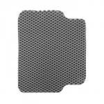 EVA-коврики автомобильные, универсальные, L (средний размер), без окантовки, серые, набор