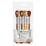 Нитки для вышивания "Gamma" набор мулине Металлик 100% полиэстер 6 x 8 м