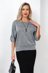 Блуза Сабина (темно-серый) Б11-459/5