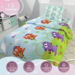 Комплект постельного белья рис.4762-1+4762а-1 Дино Сити