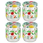 HEREVIN Набор банок с крышками 4шт., стекло, 425мл, 330357-152