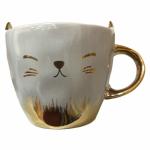 Кружка керамическая Котик с ушками чертик