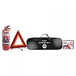 Набор автомобилиста "На техо смотр": аптечка ФЭСТ, огнетушитель ОП-2, знак аварийной остановки, сумка-футляр, 1476