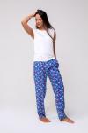 295BLU Брюки женские домашние