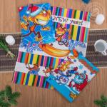 Комплект кухонных полотенец "Праздник"