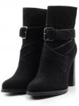 01-D118-498 BLACK Ботильоны женские (натуральная кожа, байка) размер 35