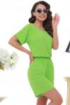 Костюм с шортами цвета лайм