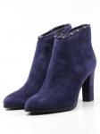 01-D8-4187 DARK BLUE Ботильоны женские (натуральная замша, байка) размер 33
