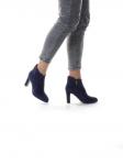 01-D8-4187 DARK BLUE Ботильоны женские (натуральная замша, байка) размер 33