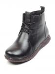 01-5539-1 BLACK Ботинки демисезонные женские (натуральная кожа, байка) размер 36