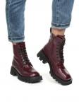 01-CG34-2 WINE Ботинки демисезонные женские (натуральная кожа, байка) размер 39
