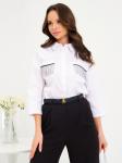Блуза с декоративной тесьмой 230828-4800