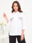 Блуза с декоративной тесьмой 230828-4800