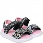 21-650A серебро/черн Сандалии для девочек (28-33)/12
