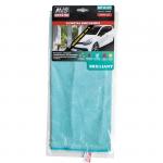 08 Салфетка микрофибра сверхплотная для чистки стекол AVS MF-6107 (35х40см)(1шт)