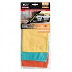 13 Набор салфеток от пыли, для стекол, полировки AVS MF-6118 (3шт разные, 30х35, 30х30, 30х25см)