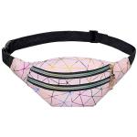 Сумка на пояс "Harizma", цвет пудровый, 31*12 см
