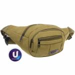 Сумка на пояс "Sport leader - Street Fashion", 4 кармана, цвет песочный, 35*16*6см