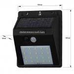 ЭРА св-к на солн.батарее фасадный настенный с датч.движения 20LED 60lm FS064-04 8539