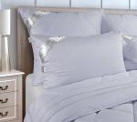 Подушка 50*70 лебяжий пух, лебяжий пух, сатин Г/К синий арт 287