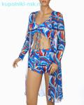 1442 3-ка (S-XL) Купальник+туника