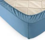 Трикотажная простыня на резинке (деним)