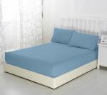 Трикотажная простыня на резинке (деним)