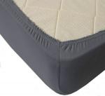 Трикотажная простыня на резинке (графит)