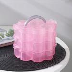 Бокс пластиковый для хранения «Клевер», 3 яруса, 13 ячеек, 16,5_15_13 см, цвет МИКС