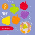 Антискользящие мини-коврики ROXY-KIDS для ванны, 10 шт., цвет МИКС