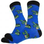 В мире животных | Носки "Банда. Крутой крокодил", р-р 38-44 (синий/черный)