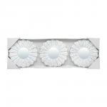 QWERTY Комплект декоративных зеркал "Ницца", 3 шт, D-24,5 см, белый /16