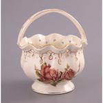 126-504 КОНФЕТНИЦА С РУЧКОЙ ДИАМЕТР=12 СМ ВЫСОТА=16 СМ (КОР=24ШТ.)