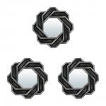 QWERTY Комплект декоративных зеркал "Тулон", 3 шт, D-25 см, серебро /16