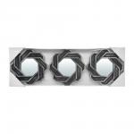 QWERTY Комплект декоративных зеркал "Тулон", 3 шт, D-25 см, серебро /16