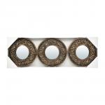 QWERTY Комплект декоративных зеркал "Лион", 3 шт, D-25 см, бронза /16