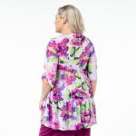 Блуза, шифоновое полотно, молочный