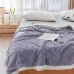 Двухсторонний плед Овчинка вязка 200/230