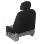 Авточехлы универсальные Nova Bright, черные с серыми вставками, жаккард, 11 предметов