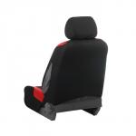 Авточехлы универсальные 9 предметов, черные - красные вставки, М5, H series