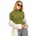 Водолазка женская однотонная "Kare" (хаки) (art. 57827)