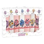 Набор вафельных полотенец 7 шт., 33х60 см. арт. НМ-801 Полевые цветы