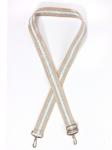 Плечевой ремень (стропа)  ADEL-239/регулируемый,  макс длина 136см,  band беж/серебро mpl 243543